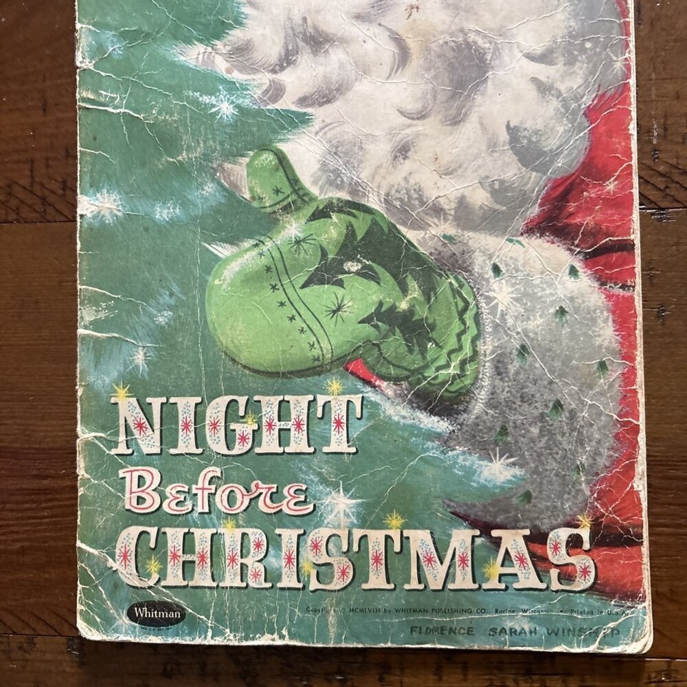 night before christmas whitman 1958 Paperback Florence Winship - Picture 3 of 10